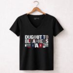 Dugout To Bleachers Dad 7 Womens V Neck.jpg