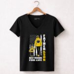Father and Son Best Friends For Life Flag American 7 Womens V Neck.jpg