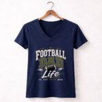 Football Dad Life 5 Womens V Neck.jpg