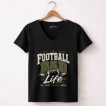 Football Dad Life 7 Womens V Neck.jpg