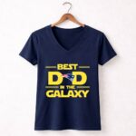 Galaxys Best Dad Featuring New England Patriots 5 Womens V Neck.jpg