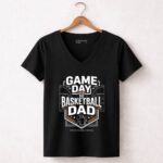 Game Day Basketball Dad 7 Womens V Neck.jpg