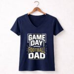 Game Day Football Dad 5 Womens V Neck.jpg