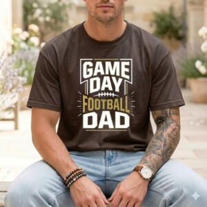 Game Day Football Dad Comfort Colors T Shirt 1.jpg