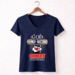 God First Family Second Then KC Chiefs Football 5 Womens V Neck.jpg