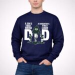 Green Bay Packer Dad a sons first hero a daughters first love 3 Sweatshirt.jpg