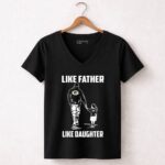 Green Bay Packers Like Father Like Daughter 7 Womens V Neck.jpg