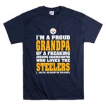 Im20A20Proud20Grandpa20Of20A20Freaking20Awesome20Granddaughter20Who20Loves20The20Steelers T Shirt 7.jpg
