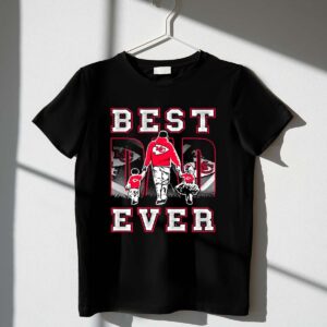 Kansas City Chiefs Best Dad Ever Family Walking Chiefs 1 T Shirt.jpg
