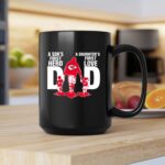 Kansas City Chiefs Dad sons first hero daughters first love 2 mug.jpg