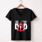 Kansas City Chiefs Dad sons first hero daughters first love 7 Womens V Neck.jpg