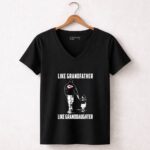 Kansas City Chiefs Like GrandFather Like GrandDaughter 7 Womens V Neck.jpg