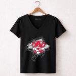Kansas City Chiefs Super Dad Emblem 7 Womens V Neck.jpg