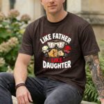 Like Father Like Daughter Baseball Comfort Colors T Shirt 5.jpg