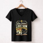 Like Father Like Son Football 7 Womens V Neck.jpg