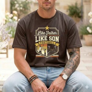 Like Father Like Son Football Comfort Colors T Shirt 1.jpg