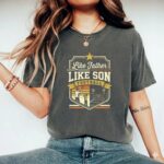 Like Father Like Son Football Comfort Colors T Shirt 7.jpg