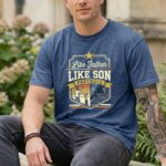 Like Father Like Son Football Comfort Colors T Shirt 8.jpg