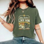 Like Father Like Son Football Comfort Colors T Shirt 9.jpg