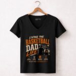 Living The Basketball Dad Life 7 Womens V Neck.jpg
