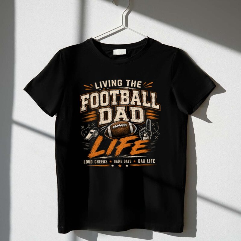 Living The Football Dad Life 1 T Shirt.jpg