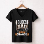 Loudest Dad In The Stands 7 Womens V Neck 1.jpg