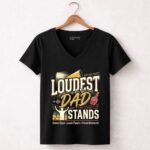 Loudest Dad In The Stands 7 Womens V Neck.jpg