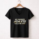My Favorite Athlete Calls Me Dad 7 Womens V Neck.jpg