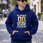 My Favorite Football Player Calls Me Dad – Custom Number 8 Hoodie.jpg