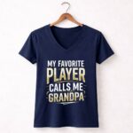 My Favorite Player Calls Me Grandpa 5 Womens V Neck.jpg
