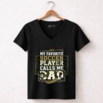 My Favorite Soccer Player Calls Me Dad 7 Womens V Neck.jpg
