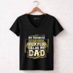 My Favorite Softball Player Calls Me Dad 7 Womens V Neck.jpg
