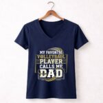 My Favorite Volleyball Player Calls Me Dad 5 Womens V Neck.jpg