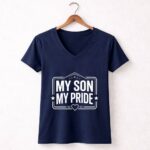 My Son My Pride Sports 5 Womens V Neck.jpg