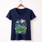 My Wallet Supports Youth Sports 5 Womens V Neck.jpg