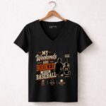 My Weekends Are Booked With Baseball 7 Womens V Neck.jpg