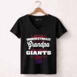 Never Underestimate A Grandpa Who Is Also A New York Giants Fan 7 Womens V Neck.jpg