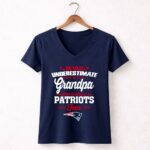 Never Underestimate A Grandpa Who Is Also A Patriots Fan 5 Womens V Neck.jpg