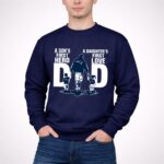 New England Patriots Dad sons first hero daughters first love 3 Sweatshirt.jpg