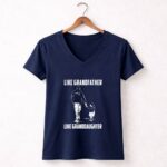 New England Patriots Like GrandFather Like GrandDaughter 5 Womens V Neck.jpg