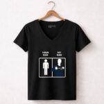 New England Patriots Your Dad My Dad 7 Womens V Neck.jpg