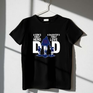 New York Giants Dad a sons first hero a daughters first love 1 T Shirt.jpg