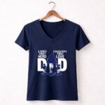 New York Giants Dad a sons first hero a daughters first love 5 Womens V Neck.jpg