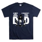 Oakland Raiders Dad sons first hero daughters first love T Shirt 7.jpg
