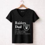 Oakland Raiders Like A Normal Dad But So Much Cooler 7 Womens V Neck.jpg