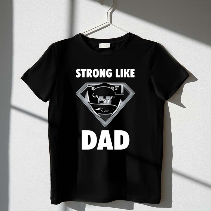 Oakland Raiders Strong Like Dad Superman 1 T Shirt.jpg