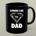 Oakland Raiders Strong Like Dad Superman 1 mug.jpg
