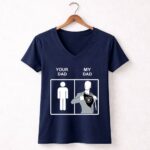 Oakland Raiders Your Dad My Dad copy 5 Womens V Neck.jpg
