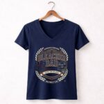 Personalized Bleacher Dad 5 Womens V Neck.jpg