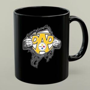Pittsburgh Steelers Super Dad Shield with Logo Rip Reveal 1 mug 1.jpg